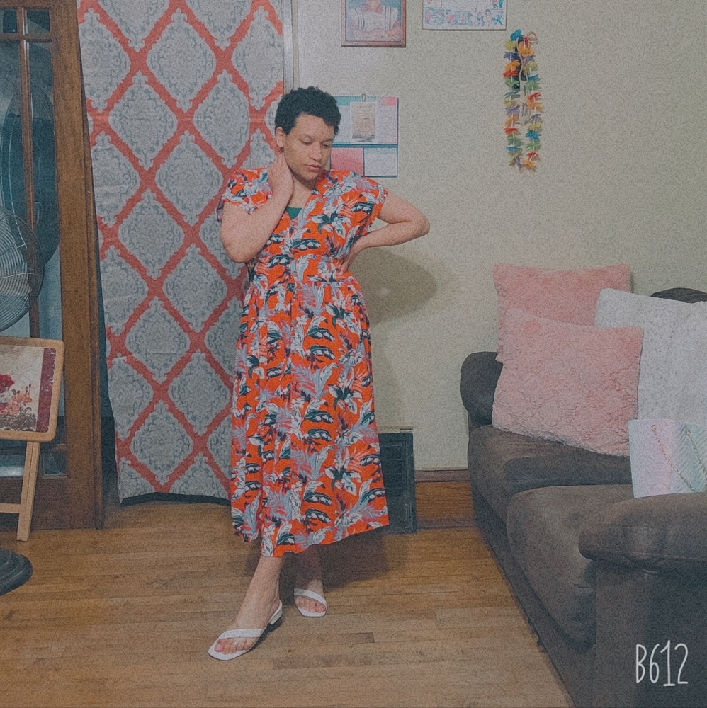 Vibrant Floral Maxi Dress